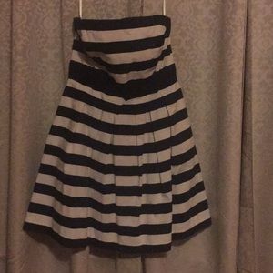 Black & White striped dress with pockets